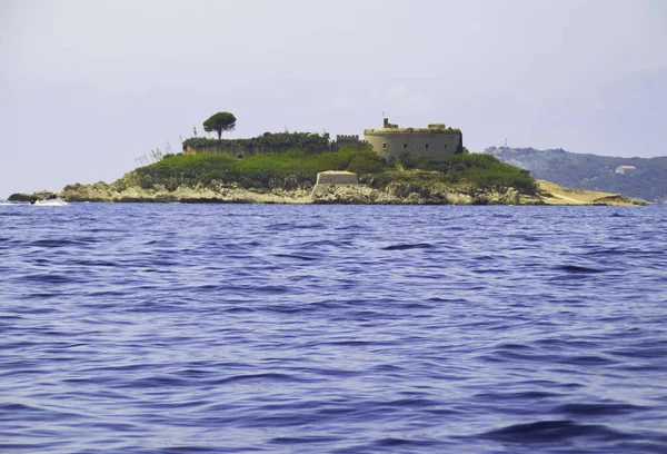 Vue Panoramique Île Historique Mamula Ancienne Fortification Prison Boka Kotorska — Photo