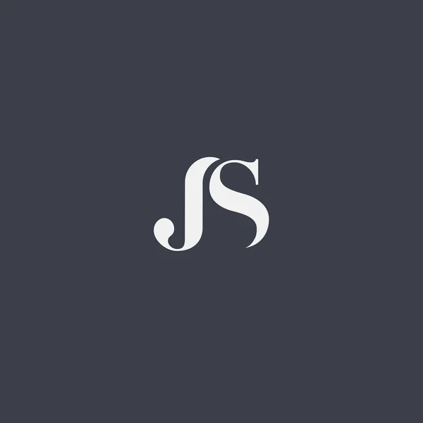 Logo des lettres communes J & S — Image vectorielle