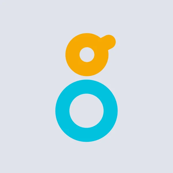 G brev logotyp — Stock vektor