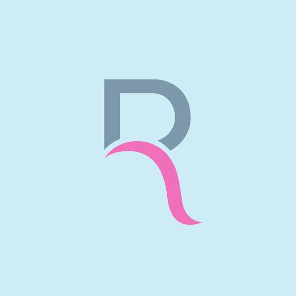 R 편지 로고 아이콘 — 스톡 벡터