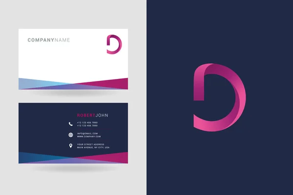 D harfi Logo kartvizit
