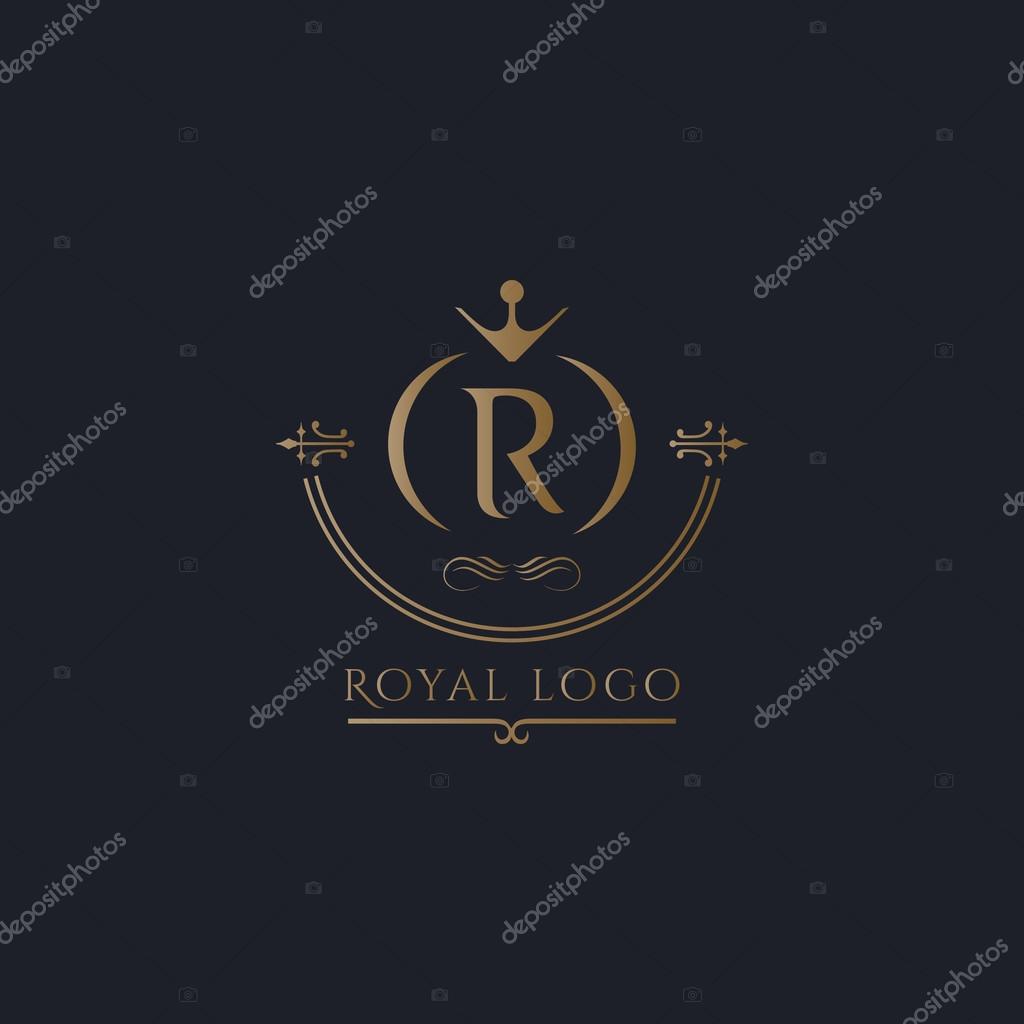 R letter logo vector & Royal Logo vector