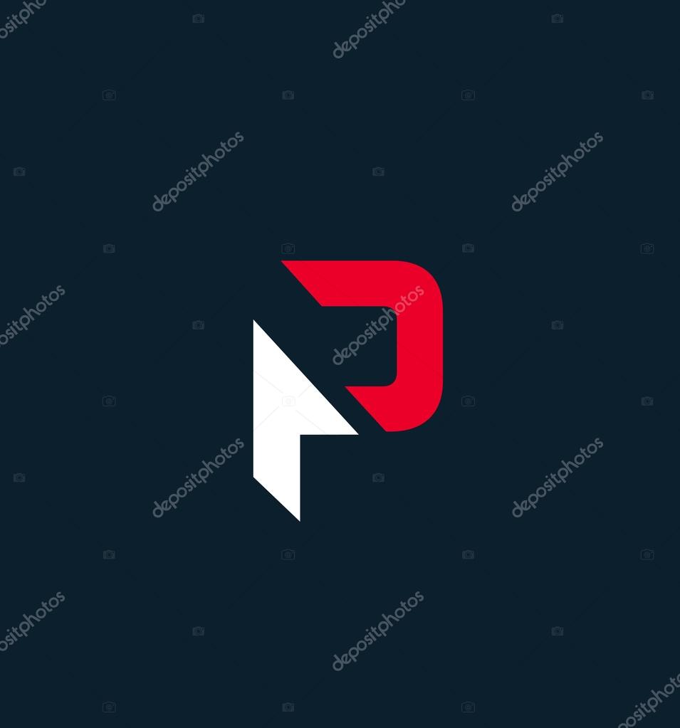 P letter logo symbol vector icon