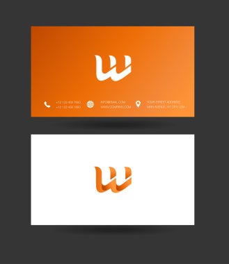 W harf Logo kartvizit