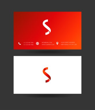 S harfi Logo kartvizit