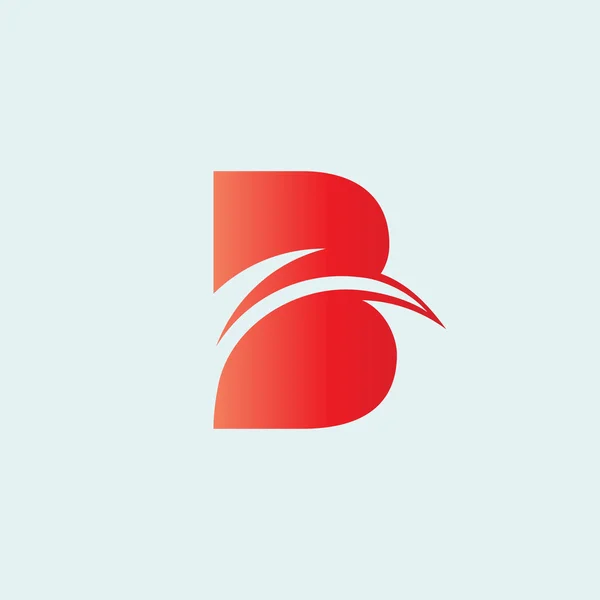 B písmeno Logo ikona — Stockový vektor
