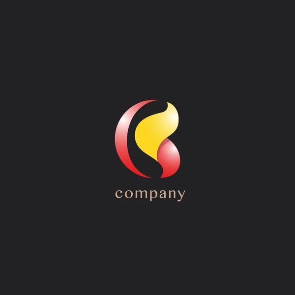 B logotipo da empresa carta — Vetor de Stock