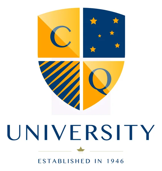 Logo emblema de la universidad — Archivo Imágenes Vectoriales