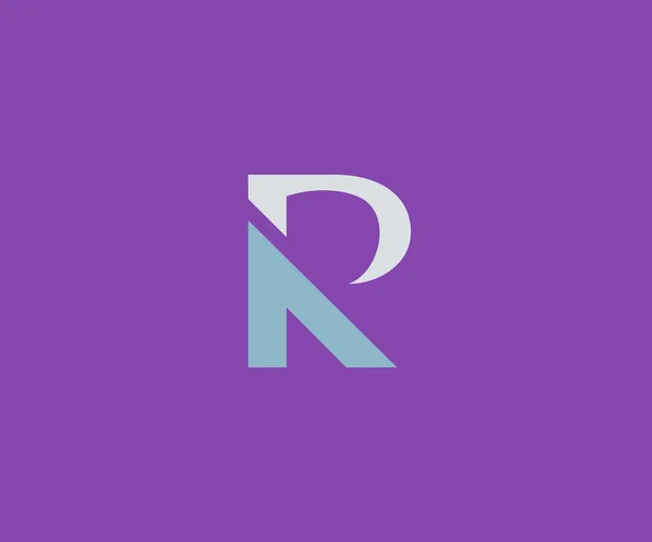 R harfi Logo Simge — Stok Vektör