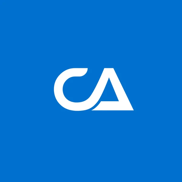 CA lettres communes logo — Image vectorielle