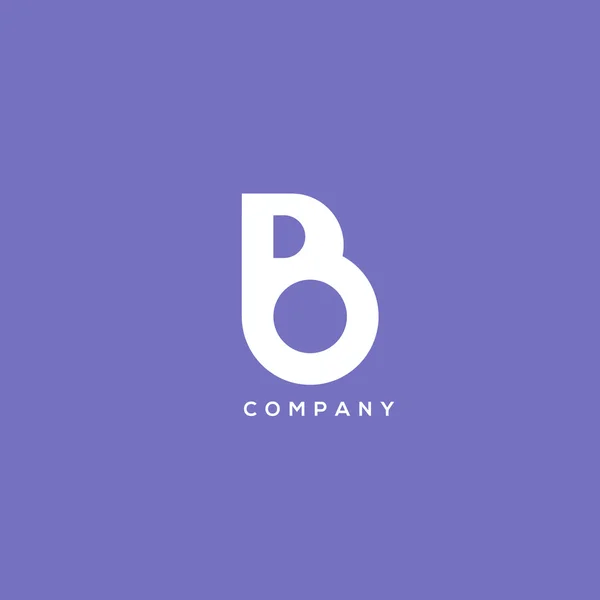 B brief bedrijfslogo — Stockvector
