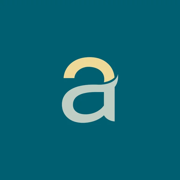 A letter logo icon — Stock Vector