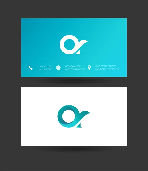 Bir mektup Logo kartvizit