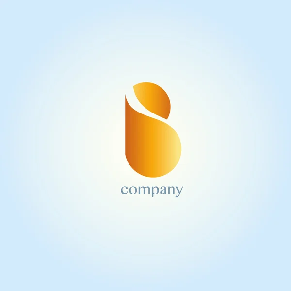 B letter company logo — Stock Vector