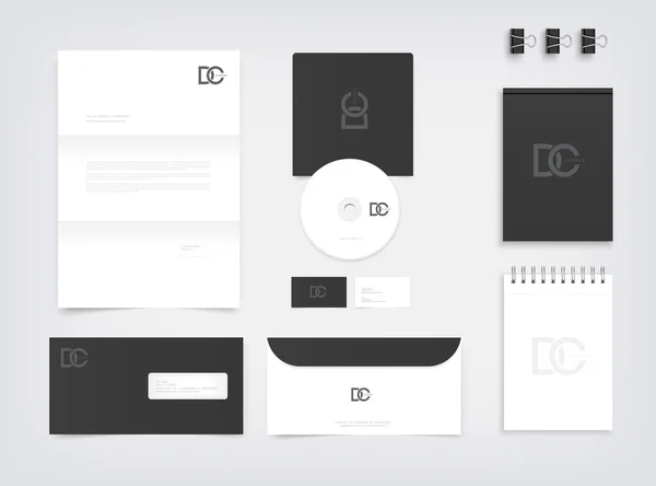 Branding mockup, stationery presentation templates Royalty Free Stock Vectors