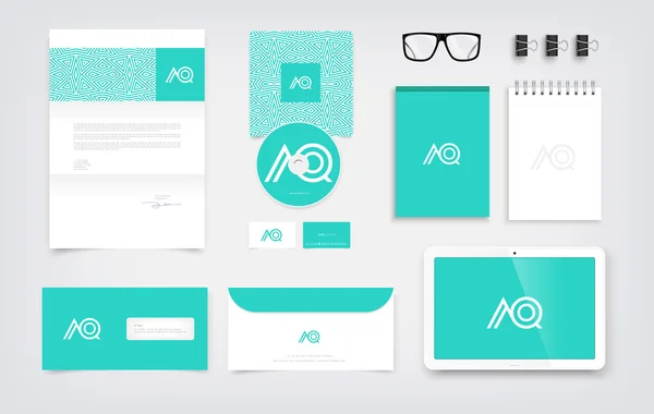 Branding mockup, stationery presentation templates Vector Graphics