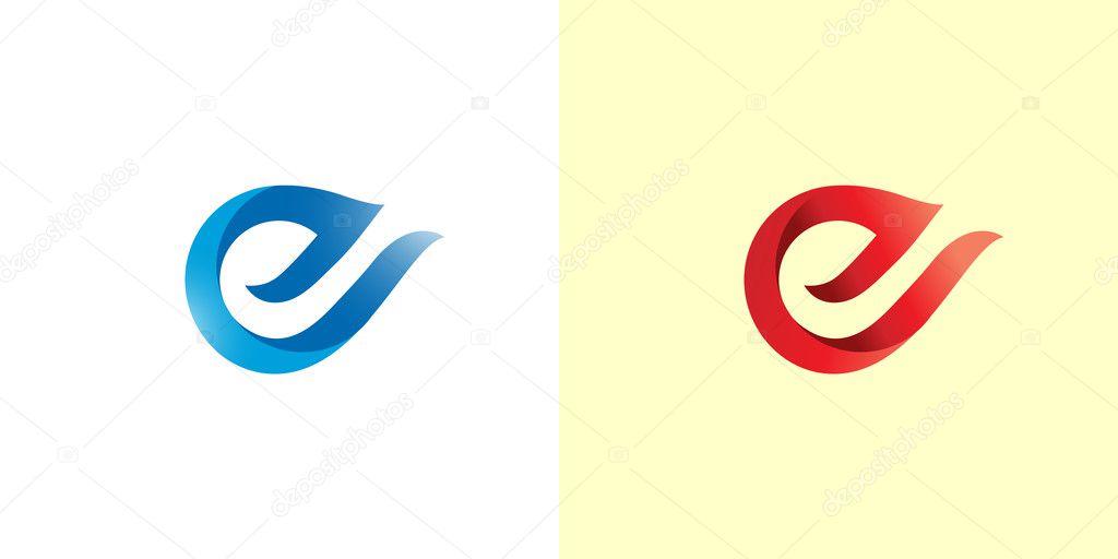 E letter logos symbols vector icons