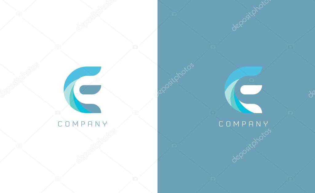 E letter logos symbols vector icons
