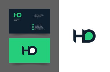 H ve D Logo kartvizit mektuplar