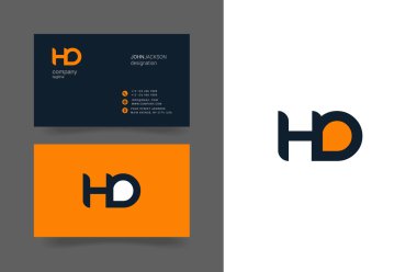 H ve D Logo kartvizit mektuplar