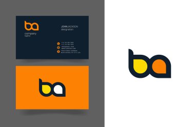 B ve A Logo kartvizit mektuplar