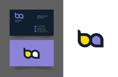 B ve A Logo kartvizit mektuplar