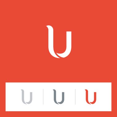 U harfi logo Icons set