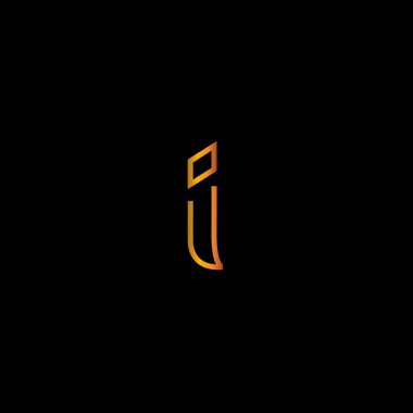 Ben altın harf logo simge