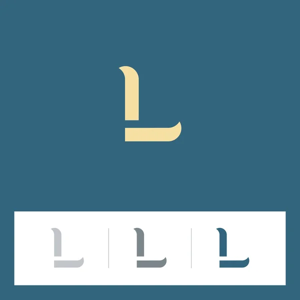 Σετ εικονιδίων logo γράμμα L — Διανυσματικό Αρχείο