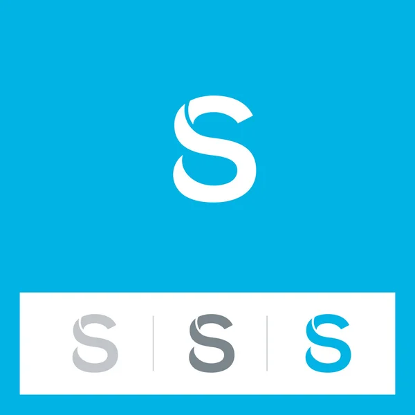 S brief logo iconen set — Stockvector