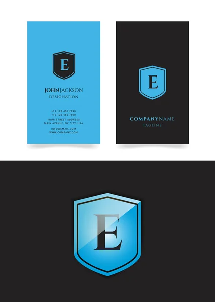 E-brief-logo op schild — Stockvector