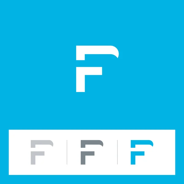 F brief logo iconen set — Stockvector