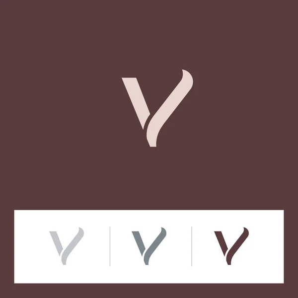 V logo logo ikon diset - Stok Vektor