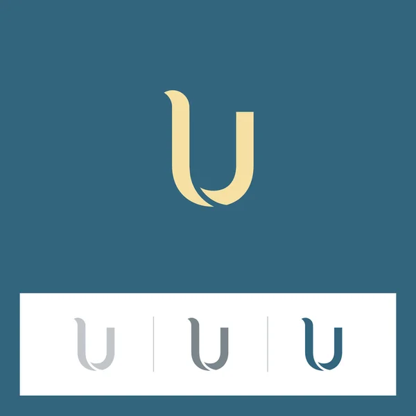 U lettera logo icone set — Vettoriale Stock