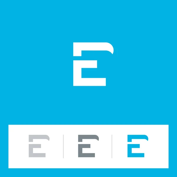 Zestaw ikon E list logo — Wektor stockowy