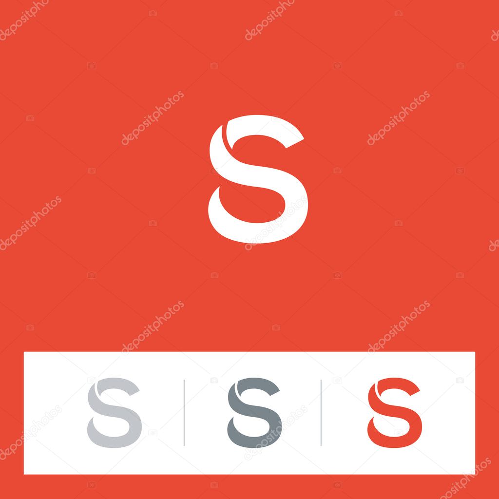 S letter logo symbol vector icons set