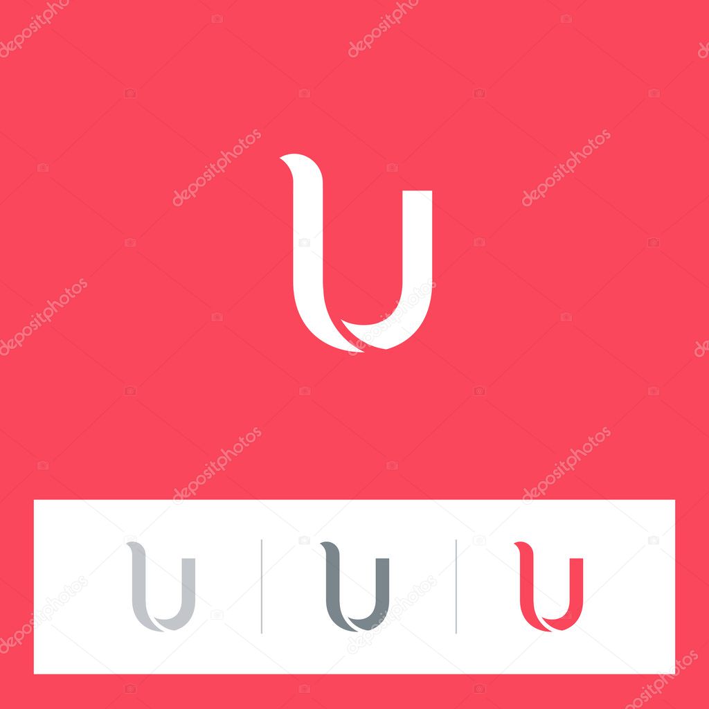 U letter logo symbol vector icons set