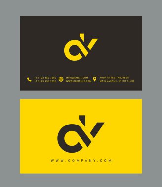 D ve V harf Logo