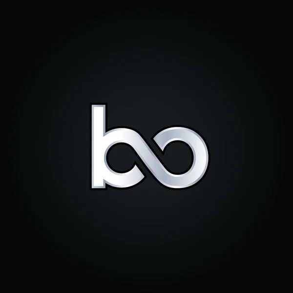 B és O betű logó — Stock Vector