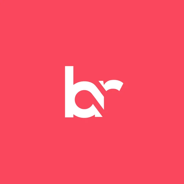 B 和 R 字母徽标 — 图库矢量图片