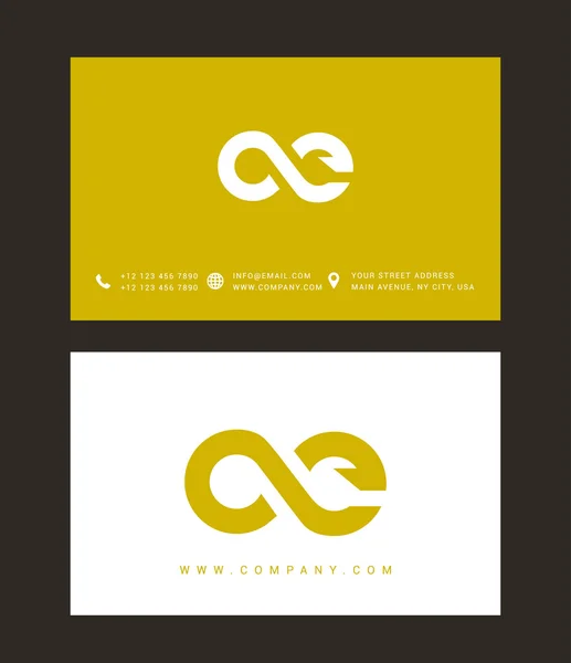 Logotipo de letras C e E — Vetor de Stock