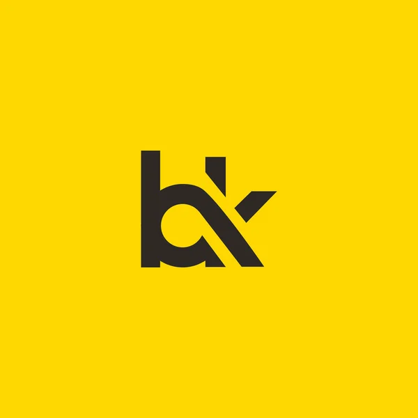 Logotipo de letras B y K — Archivo Imágenes Vectoriales