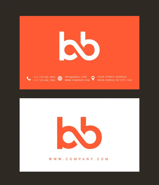 Logotipo das letras B e B —  Vetores de Stock