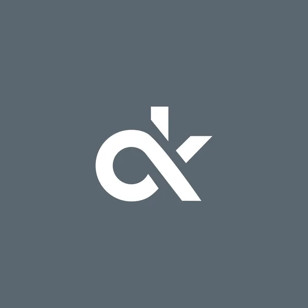 C und k Buchstaben Logo — Stockvektor