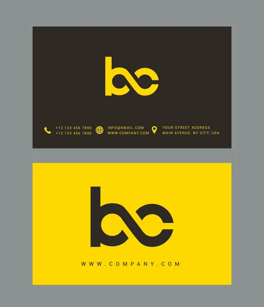 Logo des lettres B et C — Image vectorielle