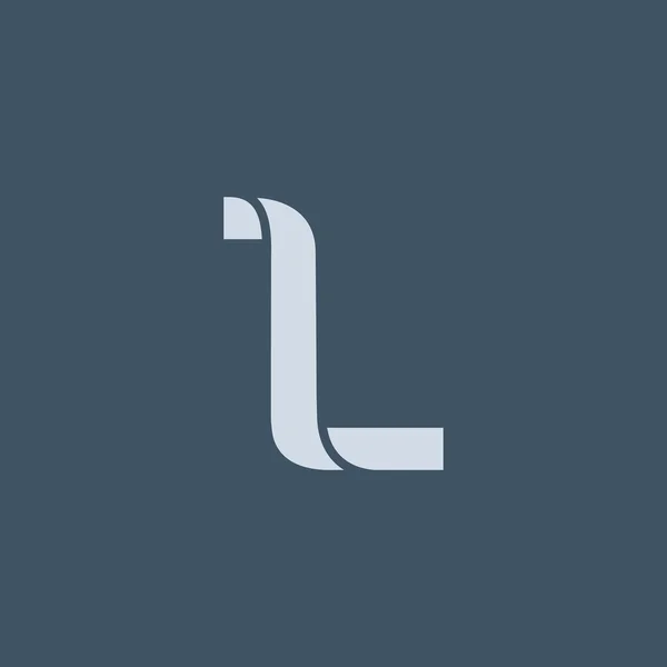 L 文字ロゴのアイコン — ストックベクタ