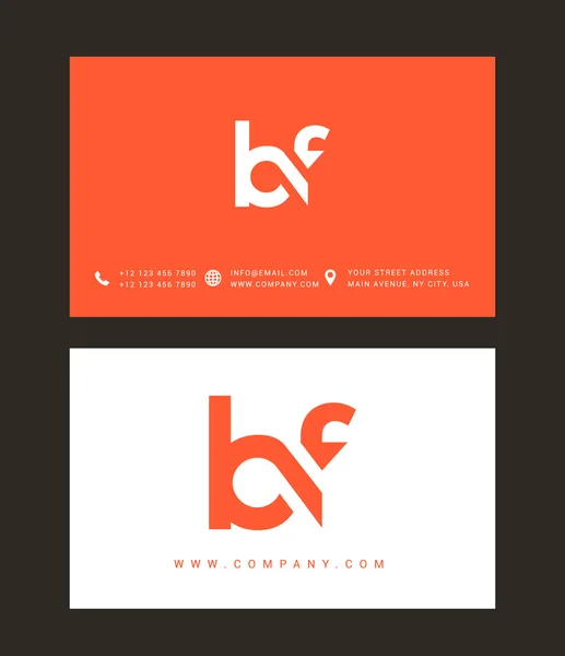 Logo des lettres B et F — Image vectorielle