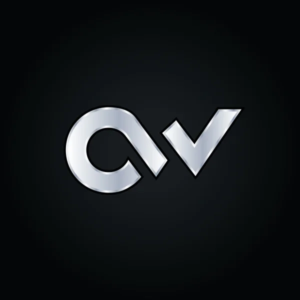 C ve W harfleri Logo — Stok Vektör