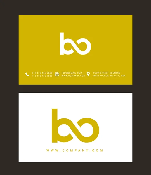 Logo des lettres B et O — Image vectorielle