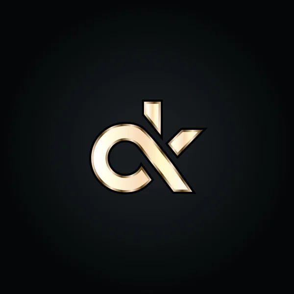 Logotipo de letras C e K —  Vetores de Stock